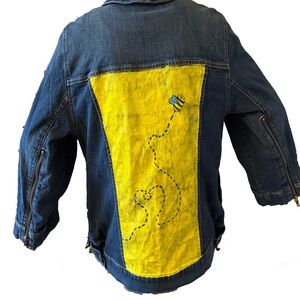 One of a Kind Handpainted Simply Vera Vera Wang Denim Jacket